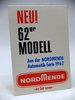 Nordmende Pappaufstellung Werbung - 62er Modell