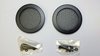 Lautsprecherabdeckung, schwarz, Metall, d=100mm